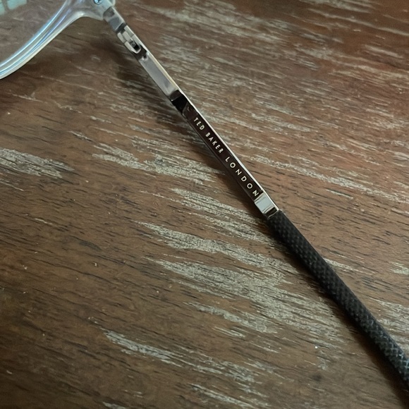 Ted Baker TFM008 Cry 56-17-140 Crystal silver clear full rim eyeglasses w/case - Picture 6 of 16